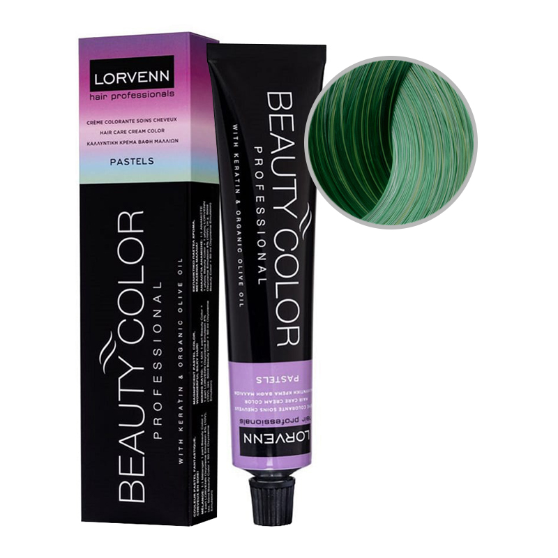 BEAUTY COLOR PROFESSIONAL PASTELS Стойкая крем-краска для волос № 9.5/38 peridot 70 мл