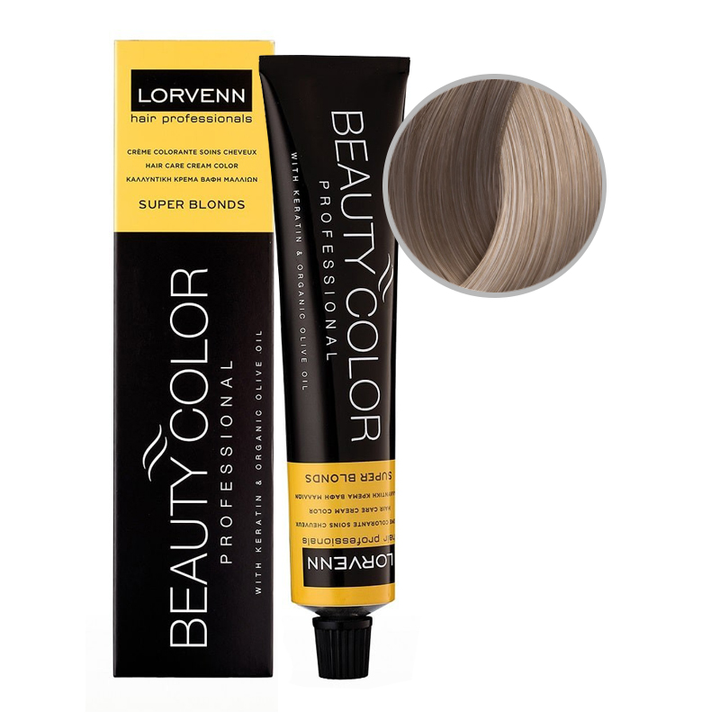 BEAUTY COLOR PROFESSIONAL SUPER BLONDS Стойкая крем-краска для волос № 1018 СУПЕР БЛОНД ПЕПЕЛЬНО-ПЛАТИНОВЫЙ 70 мл