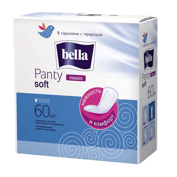 PANTY SOFT CLASSIC Прокладки ежедневные 60 шт