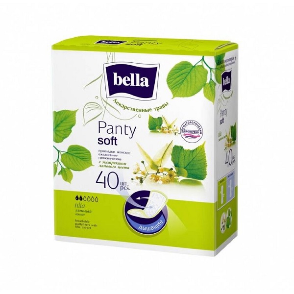 PANTY SOFT TILIA Прокладки ежедневные с экстрактом липового цвета 40 шт