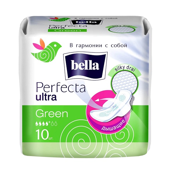 PERFECTA ULTRA GREEN Прокладки женские супертонкие 10 шт