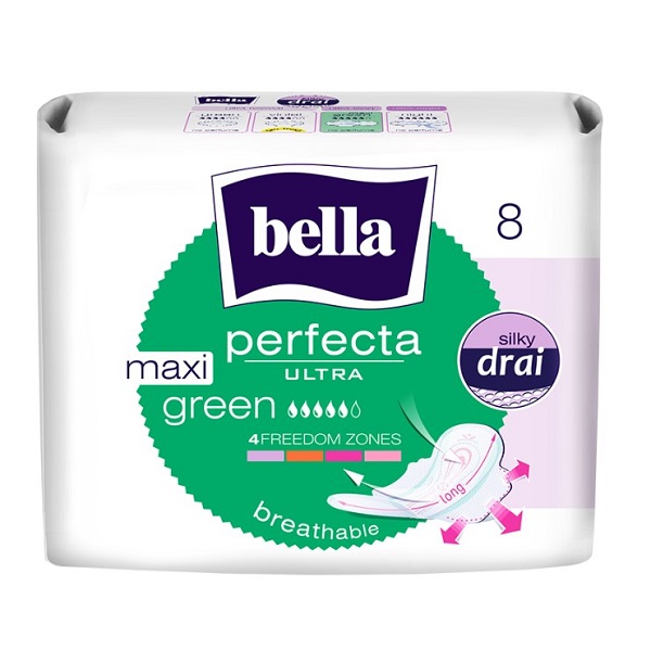 PERFECTA ULTRA MAXI GREEN Прокладки женские супертонкие 8 шт