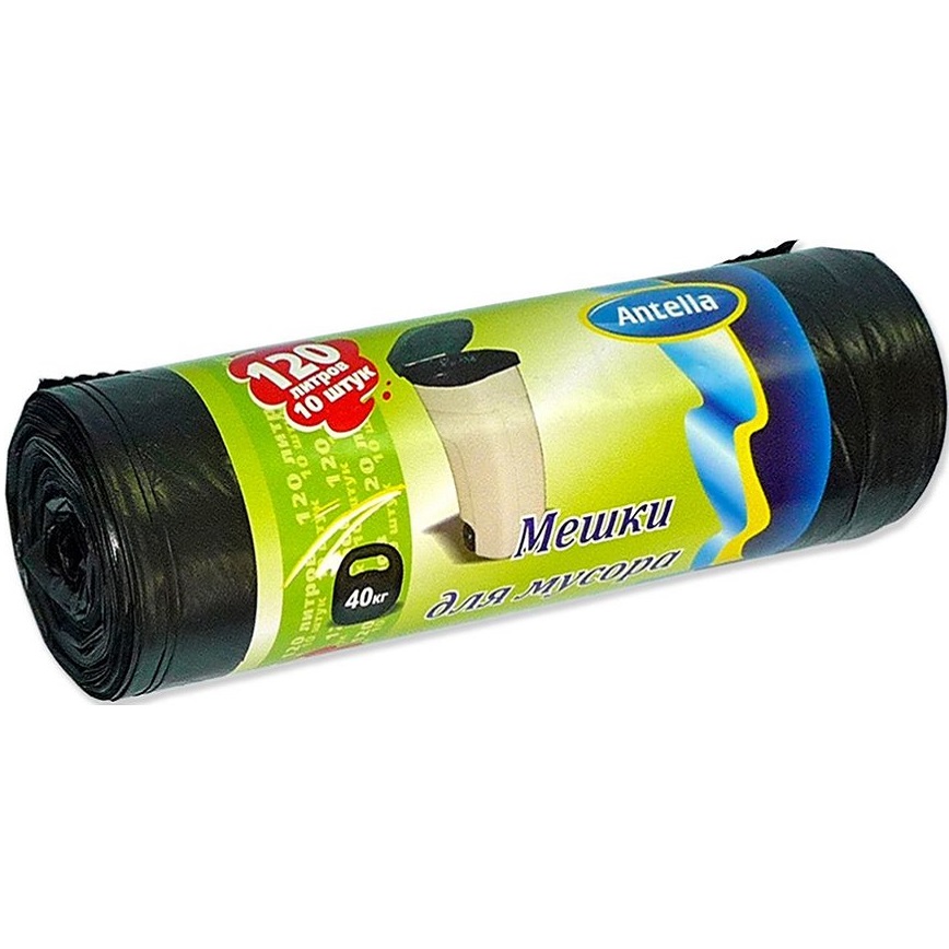 Мешки мусорные 120л 10 шт