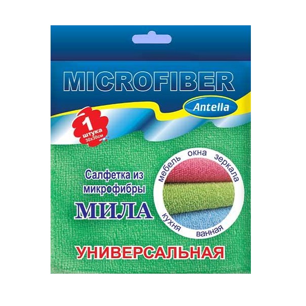 Мила Салфетка из микрофибры 30 x 30см.