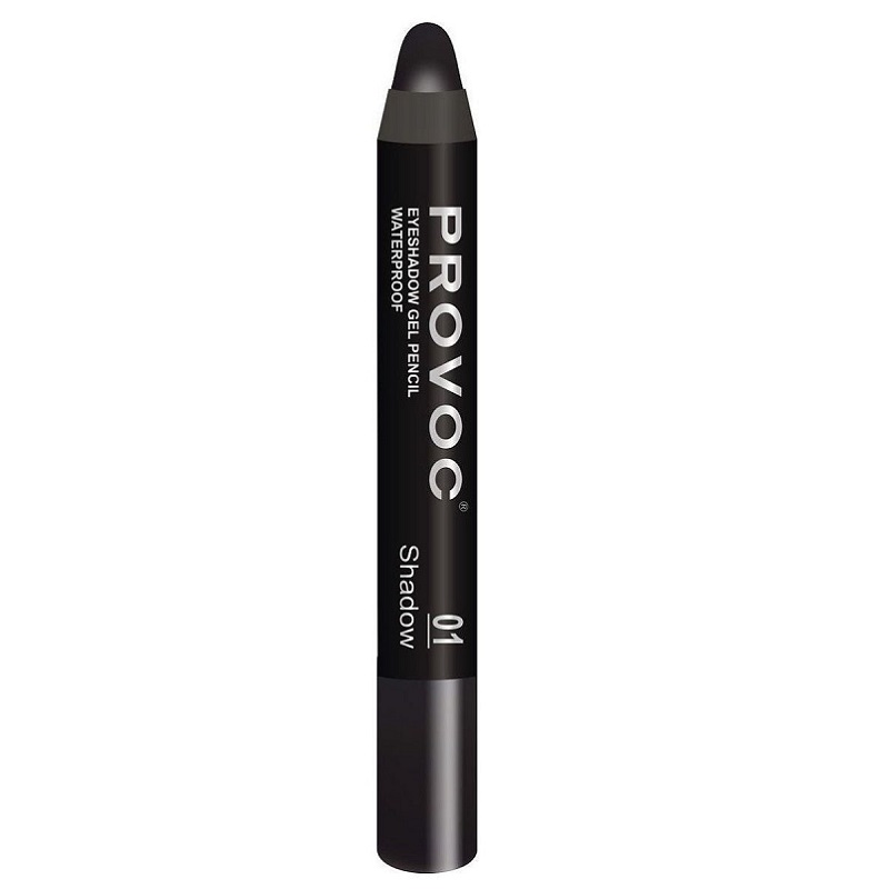 EYESHADOW PENCIL Тени-карандаш водостойкие № 01 черный, матовые
