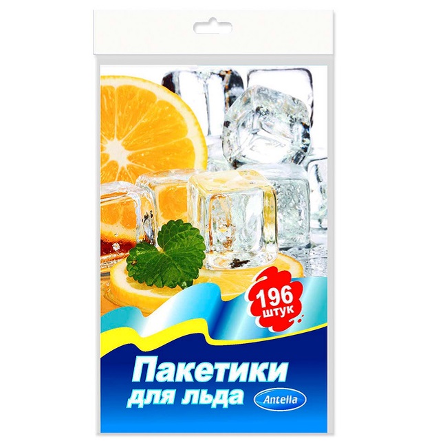 Пакетики для льда полиэтиленовые 196 шт