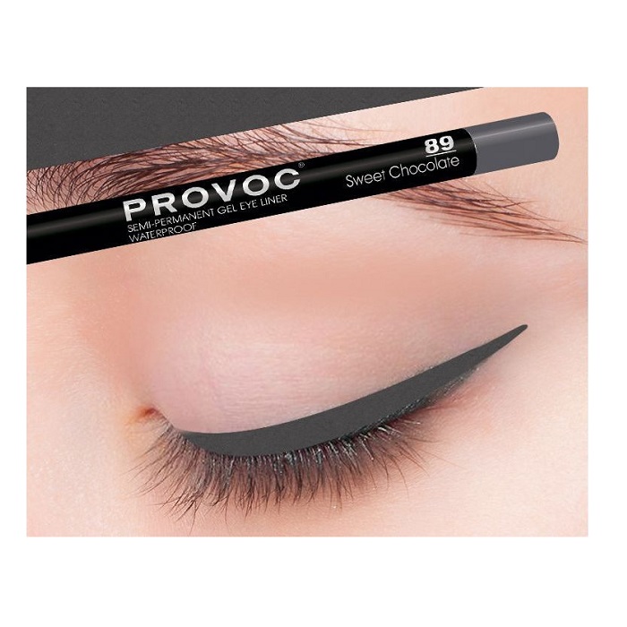 SEMI-PERMANENT GEL EYE LINER Гелевая подводка в карандаше для глаз № 89 цв.cеро-корич