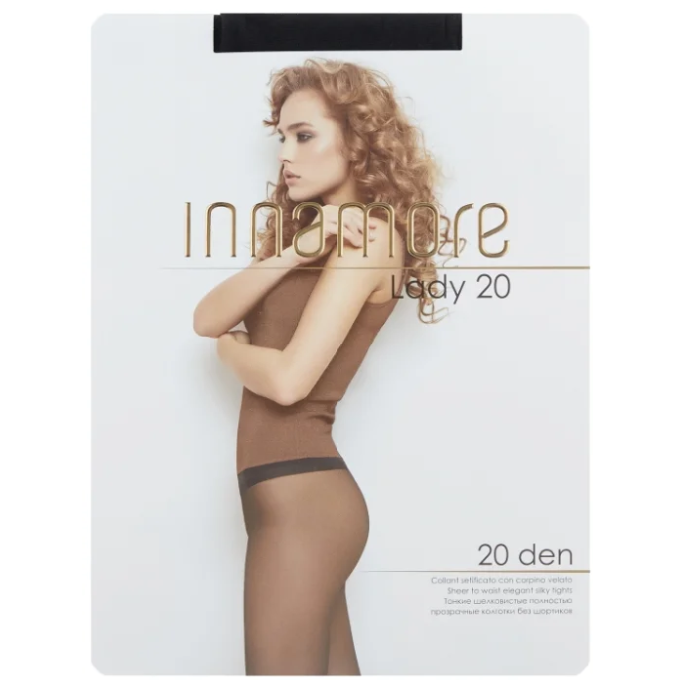 Колготки Lady 20, Полиамид 88%, Эластан 12%, nero 2