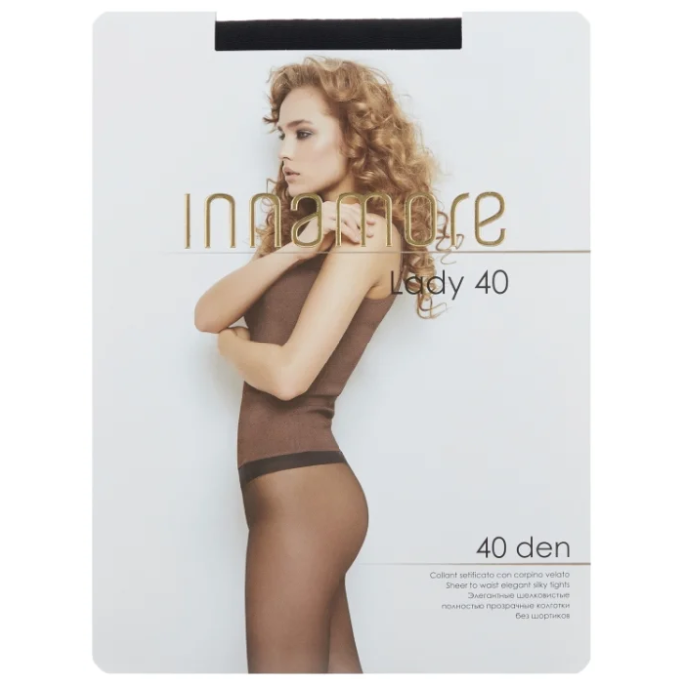 Колготки Lady 40, Полиамид 88%, Эластан 12%, nero 2