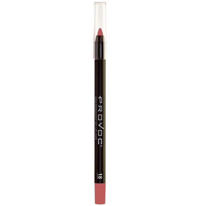 SEMI-PERMANENT GEL LIP LINER FILLER Гелевая подводка в карандаше для губ № 18 натурально-розовый