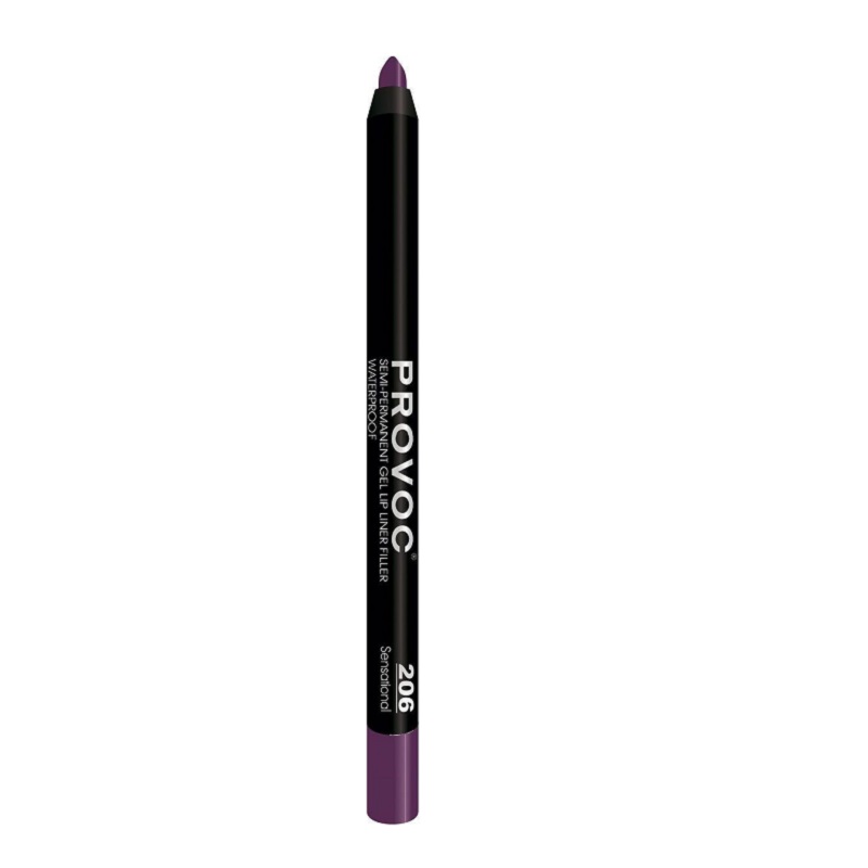 SEMI-PERMANENT GEL LIP LINER FILLER Гелевая подводка в карандаше для губ № 206 сливовый
