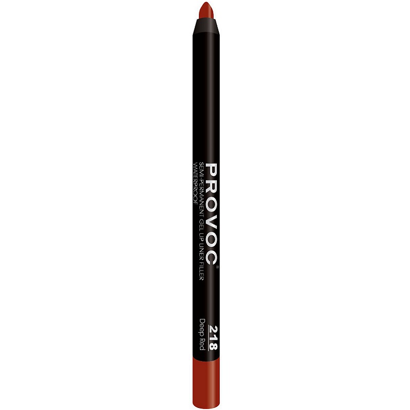 SEMI-PERMANENT GEL LIP LINER FILLER Гелевая подводка в карандаше для губ № 218 корич-красный