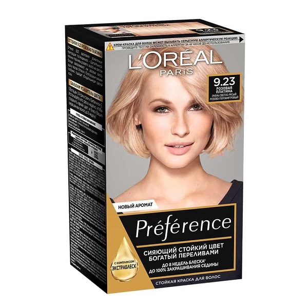 PREFERENCE Краска для волос № 9.23 Розовое золото