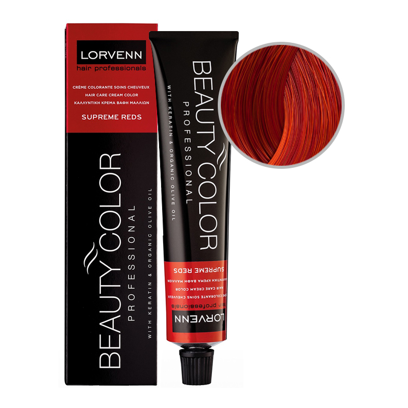 BEAUTY COLOR PROFESSIONAL SUPREME REDS Стойкая крем-краска для волос № 9.60 ОЧЕНЬ СВЕТЛЫЙ БЛОНД ИНТЕНСИВНЫЙ КРАСНЫЙ 70 мл