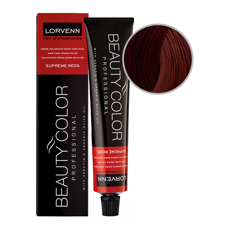 BEAUTY COLOR PROFESSIONAL SUPREME REDS Стойкая крем-краска для волос № 6.65 ТЕМНЫЙ БЛОНД КРАСНО-МАХАГОНОВЫЙ 70 мл