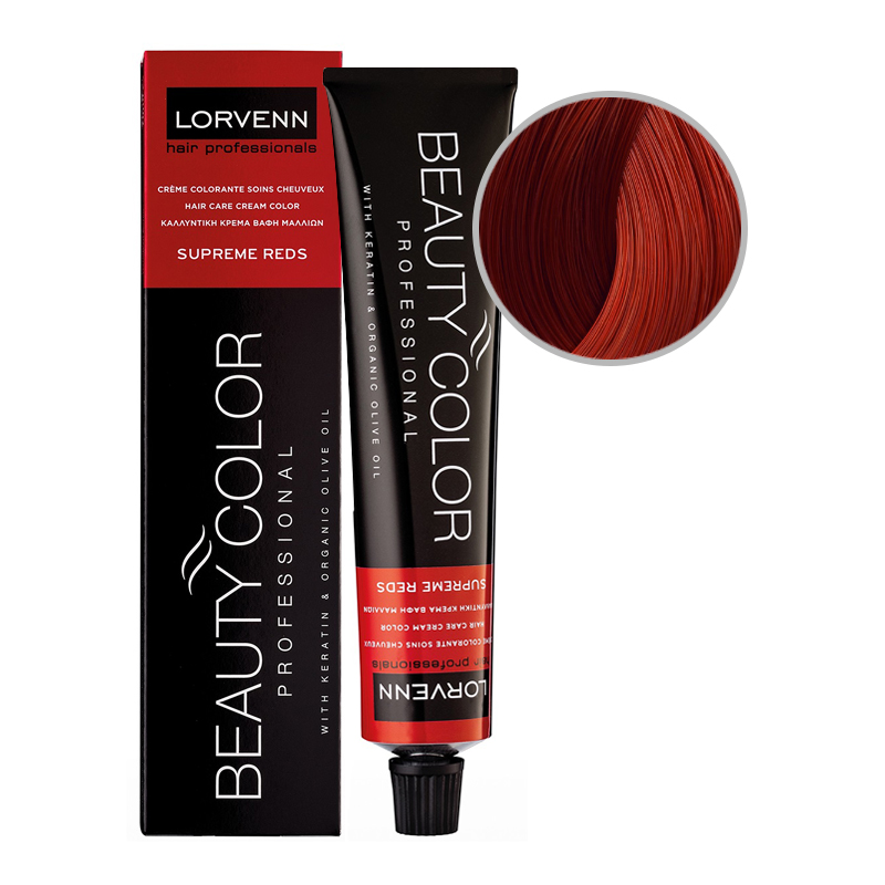BEAUTY COLOR PROFESSIONAL SUPREME REDS Стойкая крем-краска для волос № 8.60 БЛОНД ЯРКО КРАСНЫЙ 70 мл
