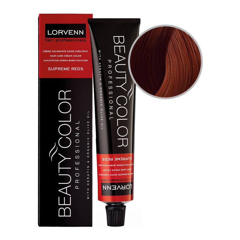 BEAUTY COLOR PROFESSIONAL SUPREME REDS Стойкая крем-краска для волос № 7.56 БЛОНД МАХАГОНОВЫЙ КРАСНЫЙ 70 мл