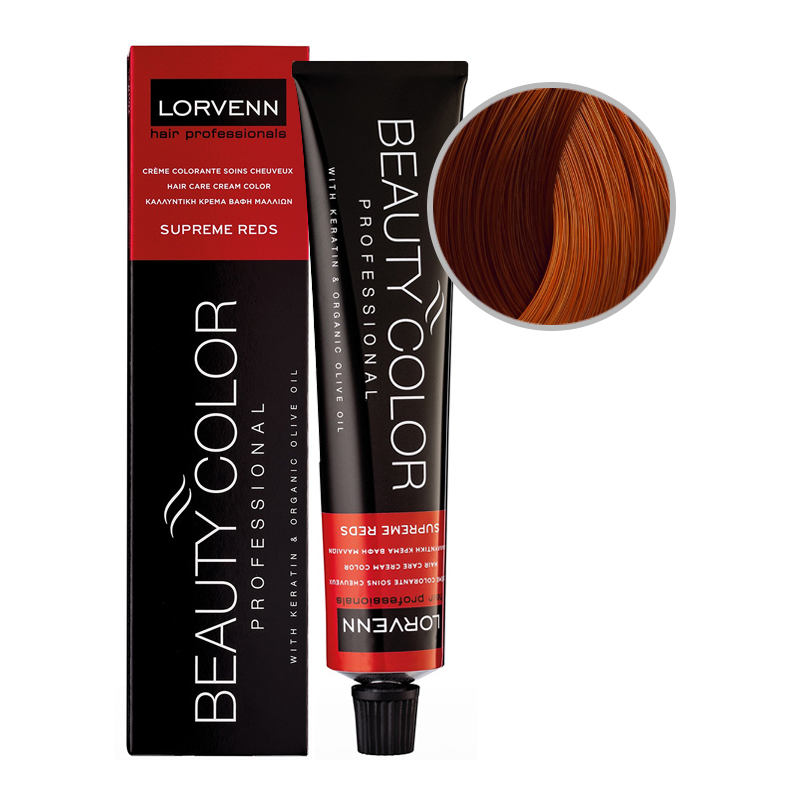 BEAUTY COLOR PROFESSIONAL SUPREME REDS Стойкая крем-краска для волос № 7.40 БЛОНД МЕДНЫЙ 70 мл