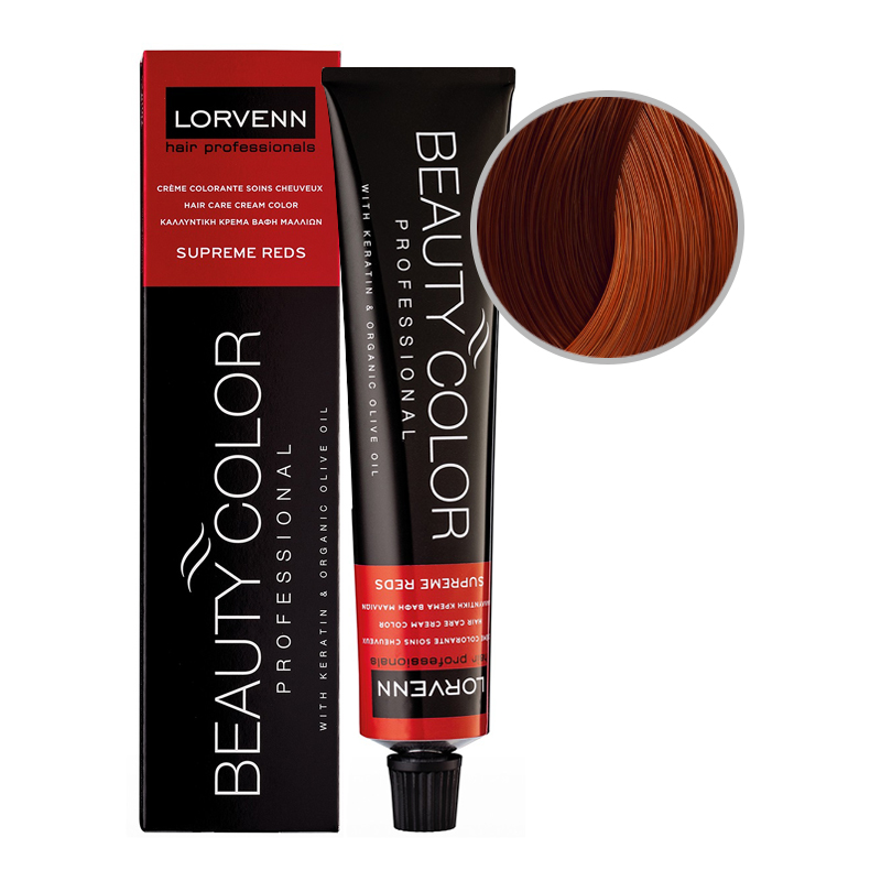 BEAUTY COLOR PROFESSIONAL SUPREME REDS Стойкая крем-краска для волос № 7.45 БЛОНД МЕДНЫЙ МАХАГОН 70 мл