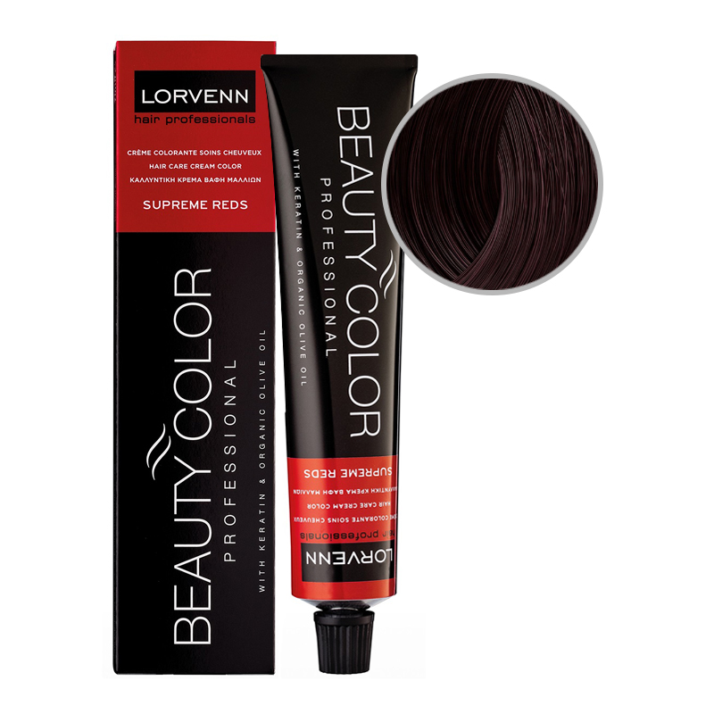BEAUTY COLOR PROFESSIONAL SUPREME REDS Стойкая крем-краска для волос № 4.20 КОРИЧНЕВЫЙ РАДУЖНЫЙ ИНТЕНСИВНЫЙ 70 мл