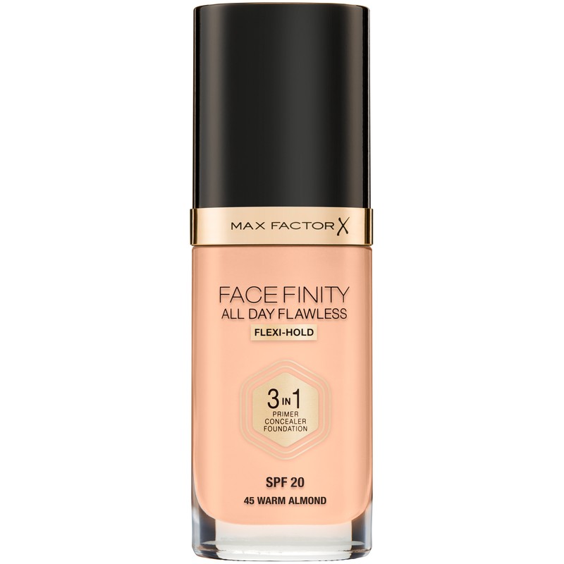 FACEFINITY ALL DAY FLAWLESS 3-IN-1 Тональная основа № 45