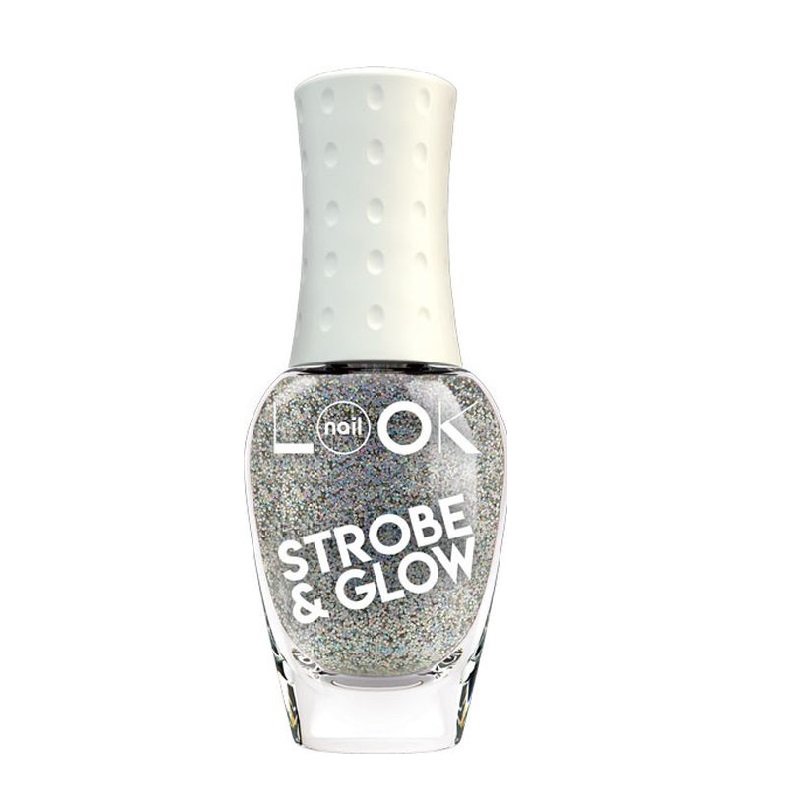 TRENDS STROBE GLOW Лак для ногтей № 30713 серебрянный голограф. глит. 8,5 мл