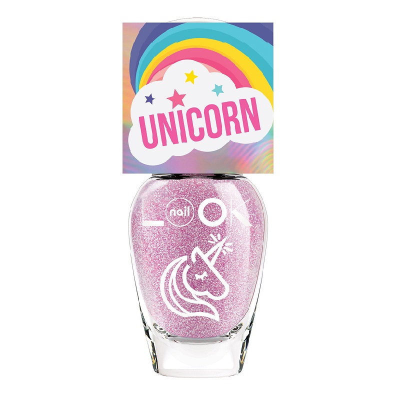 TRENDS UNICORN Лак для ногтей № 31029 розовато-сиреневый голограф. с белым глит. 8