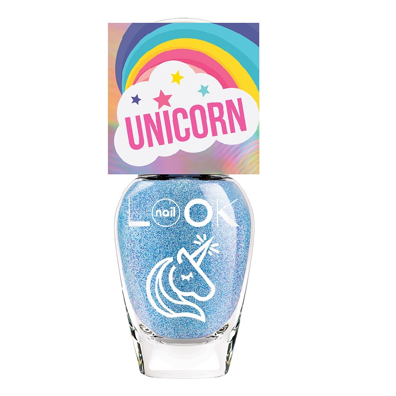 TRENDS UNICORN Лак для ногтей № 31030 голубой голограф. с белым глит. 8,5 мл