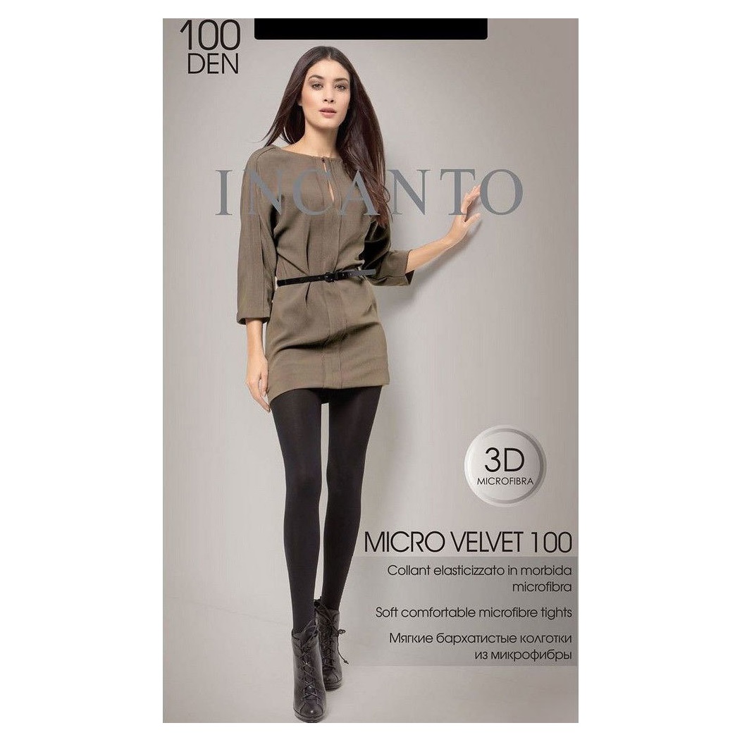Колготки Micro velvet 100, Полиамид 90%, Эластан 10%, nero 2