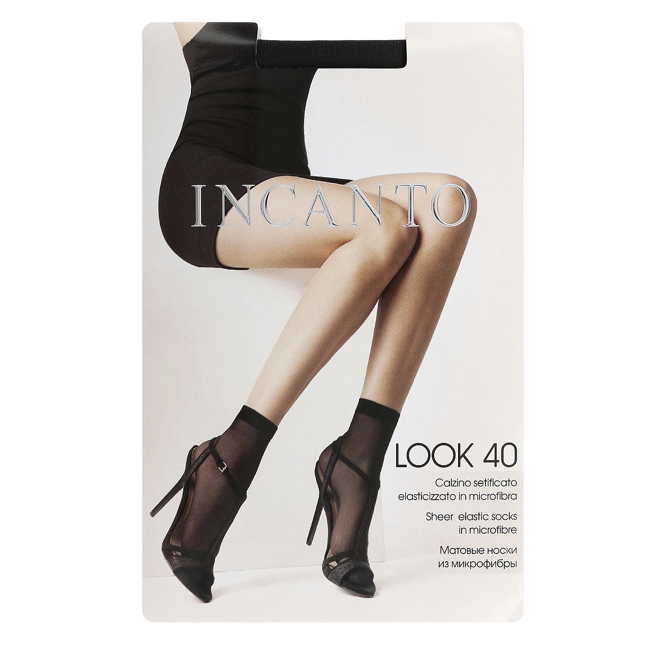 Носки Look 40, Полиамид 82%, Эластан 18% nero