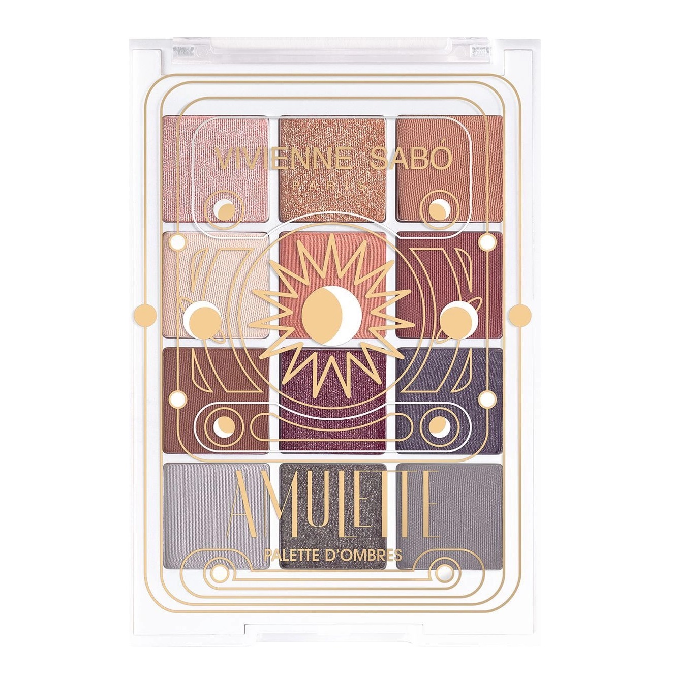 PALETTE D OMBRES A PAUPIERES Палетка теней для век 12 цветов Amulette