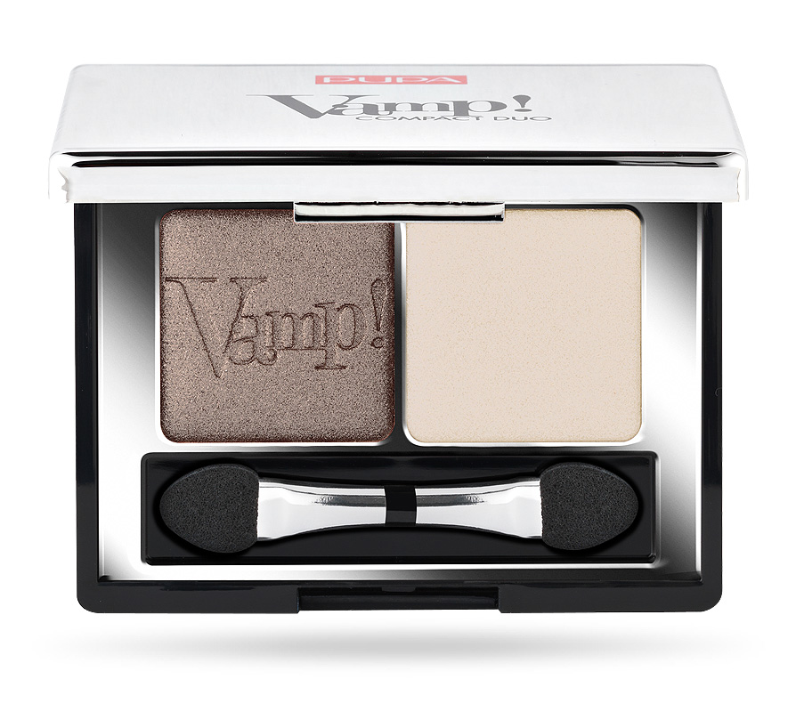 VAMP DUO Тени для век компактные двойные № 006 коричневый ванильный
