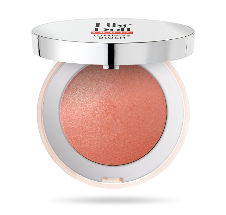 LIKE A DOLL LUMINYS BLUSH Запеченные румяна с насыщенным тоном и сияющим финишем № 300