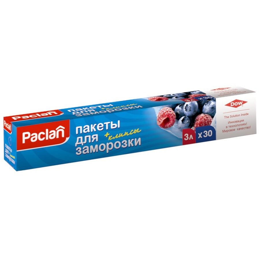 Пакеты для замораживания 3л 25x32см 30 шт