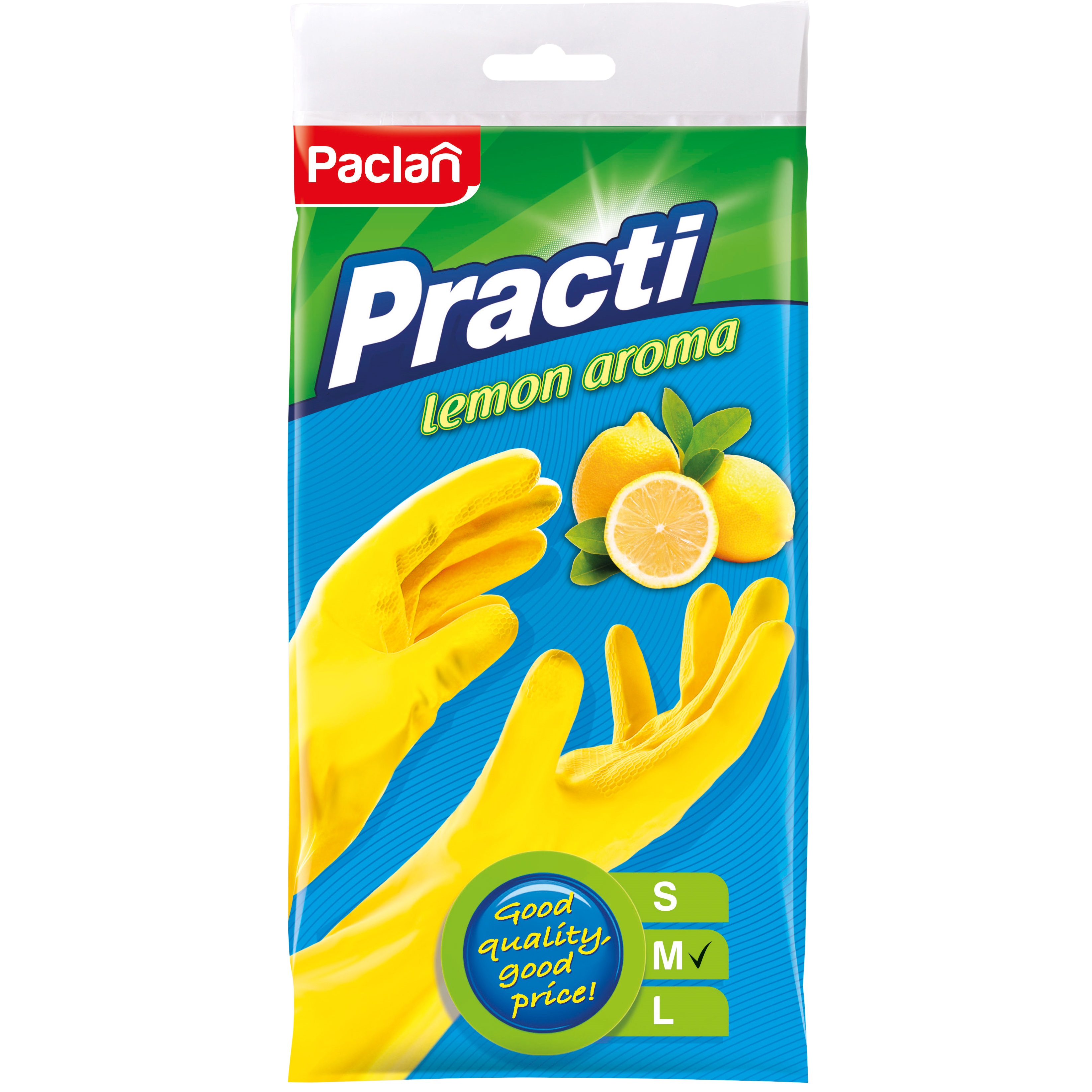 Пара резиновых перчаток (M)  желтые