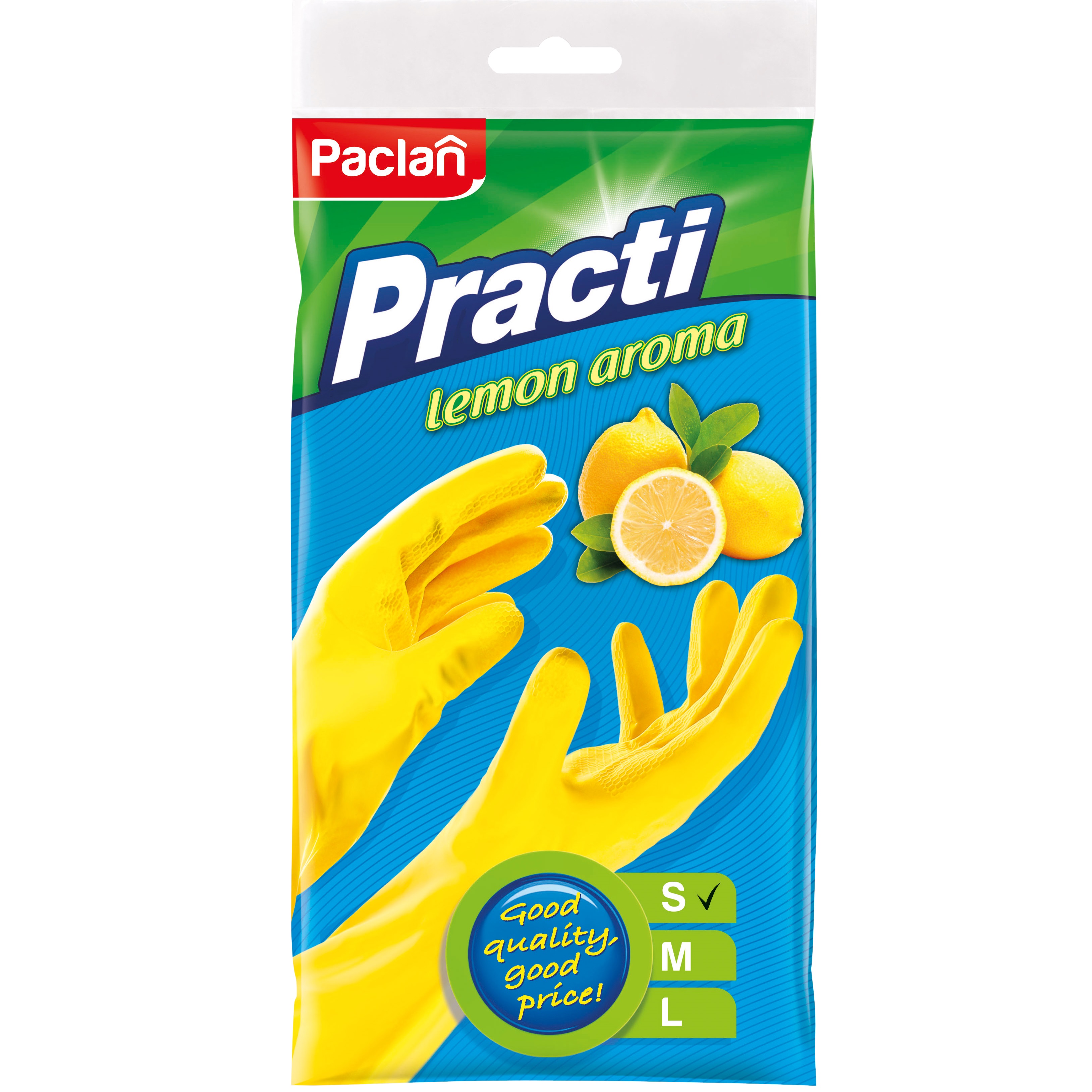 Пара резиновых перчаток (S)  желтые