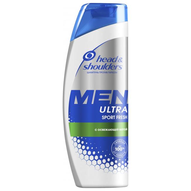 MEN ULTRA SPORT FRESH Шампунь против перхоти с освежающей мятой 400 мл