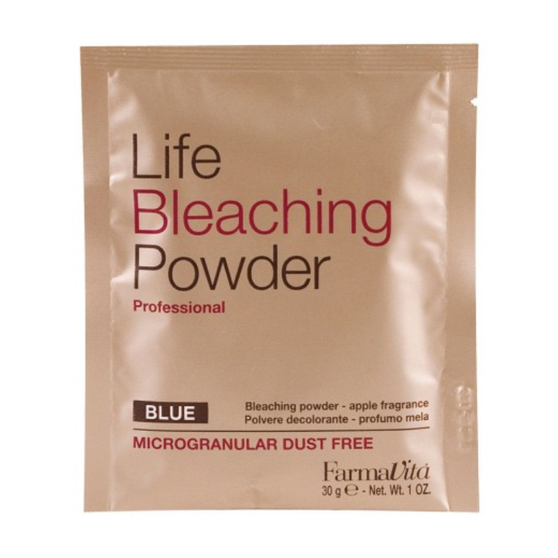 LIFE BLEACHING POWDER Непылящая микрогранулированная, обесцвечивающая пудра голубая саше 30 г