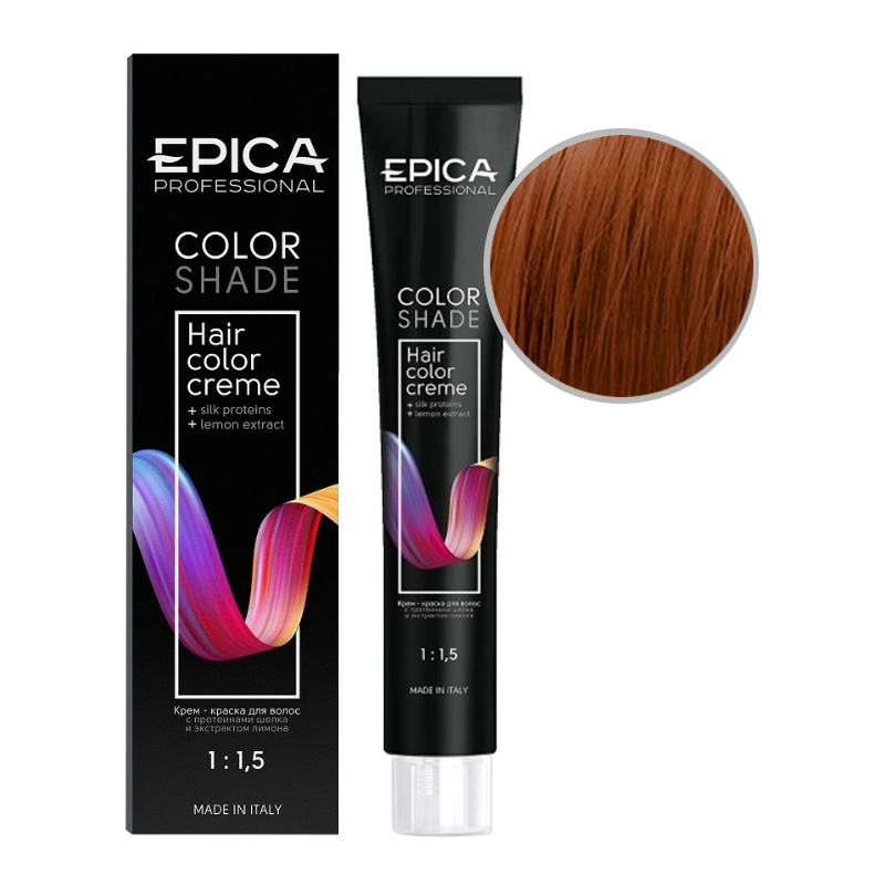 COLOR SHADE Крем-краска для волос № 7.44 русый интенсивный медный 100мл