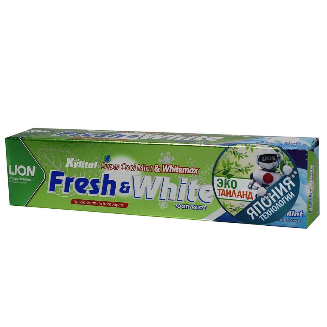 FRESH WHITE Паста зубная для защиты от кариеса прохладная мята 160 г