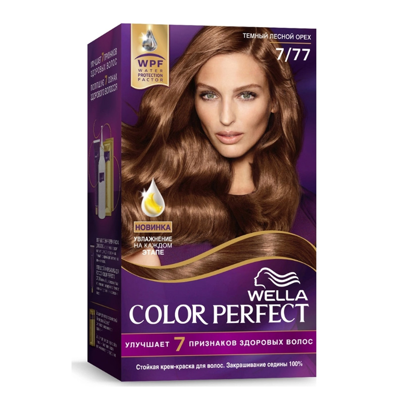 COLOR PERFECT Крем-краска для волос стойкая № 7/77 Темный лесной орех