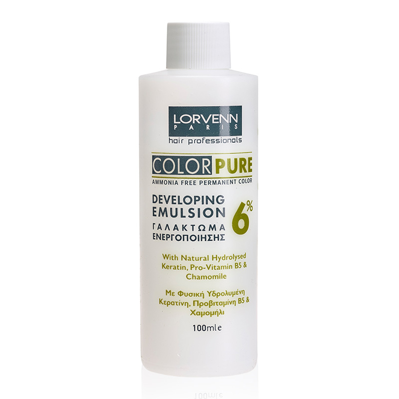 COLOR PURE DEVELOPING EMULSION Окислительная эмульсия 6% для безаммиачной краски 100 мл