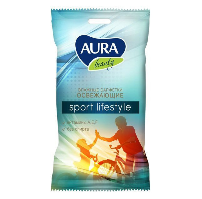 SPORT LIFESTYLE Влажные салфетки освежающие 15 шт