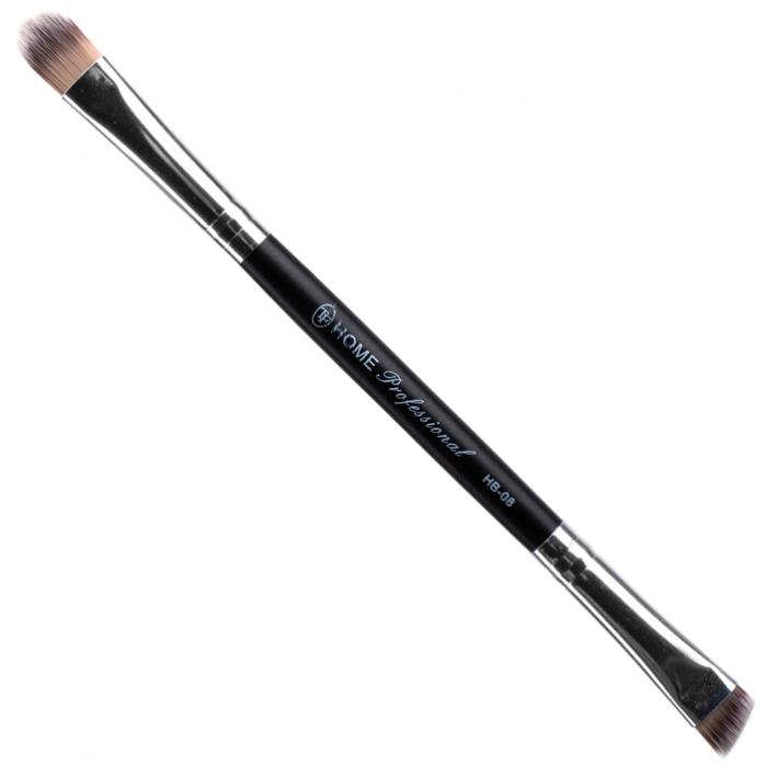 HOME PROFESSIONAL Кисть для теней и подводки двухсторонняя HB-08 1 шт