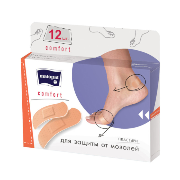 Пластыри Comfort 12 шт