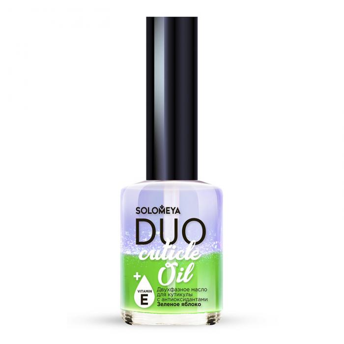 DUO CUTICLE OIL Двухфазное масло для кутикулы с антиоксидантами Зеленое яблоко 12 мл