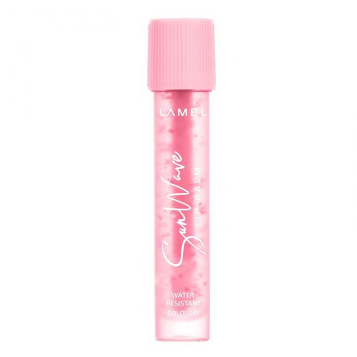 SUNWAVE LIP WITH GOLDEN FLAKES Масло-бальзам для губ № 401 сочная клубника