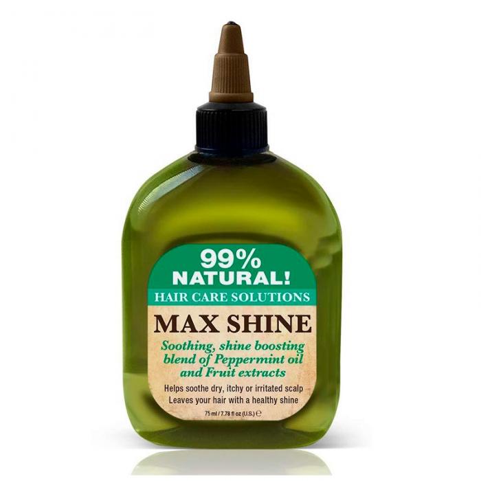 NATURAL HAIR CARE SOLUTIONS MAX SHINE 99% Натуральное масло для волос увлажняющее 75 мл