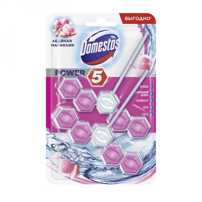 POWER 5 DUO Блок для очищения унитаза  Ледяная Магнолия 55*2 г