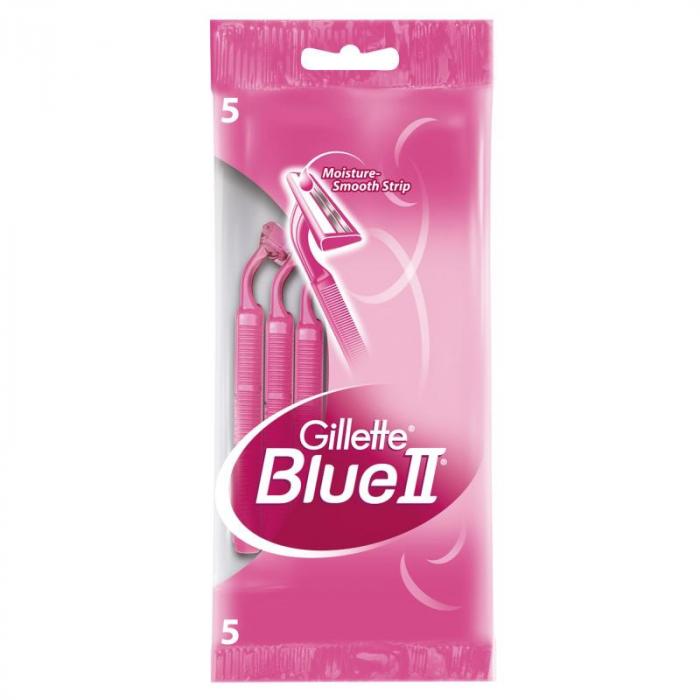 BLUE II Станки для бритья одноразовые для женщин 5 шт